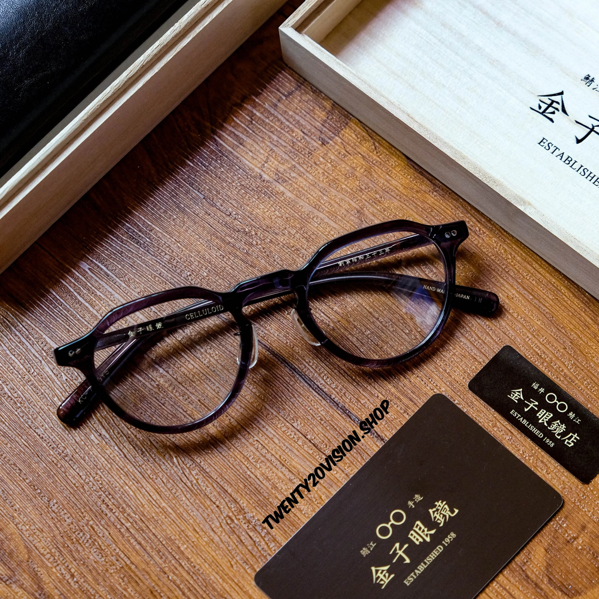 【新品未使用】金子眼鏡店　黒眼鏡　kc75 度なし 金子眼鏡KANEKO OPTICAL CELLULOID~KC-75~ | 金子眼鏡店 | ショップ